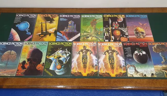 Science Fiction monthly magazine vol 1 issues 1 - 12 1974