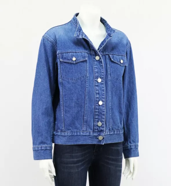 A.P.C. Ladies Denim Oversized Jacket Blue size 38 APC Rue Madame Paris