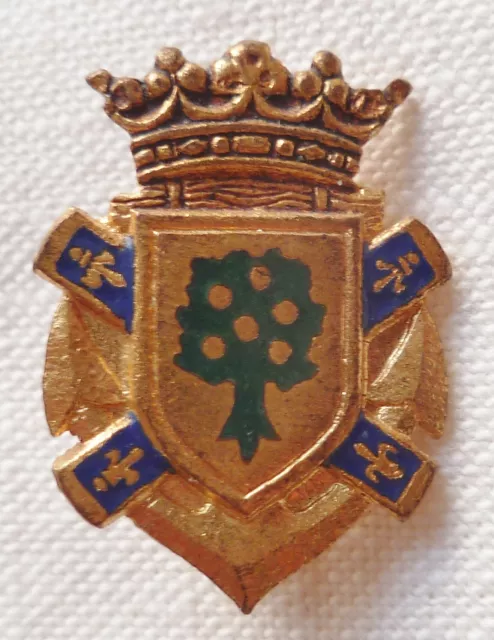 Insigne boutonnière Marine CHATEAURENAULT Batiment Base Commandos Marine 1960