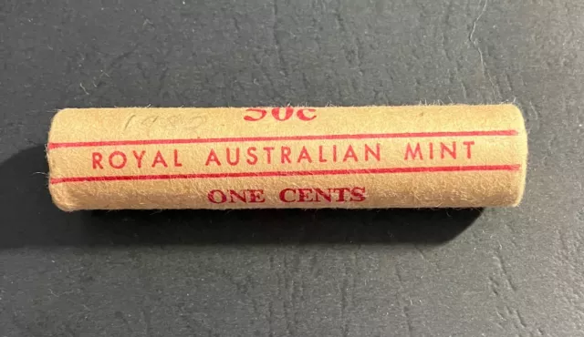 1980 Australia One Cent 1c UNC Royal Australian Mint Roll of 50 coins