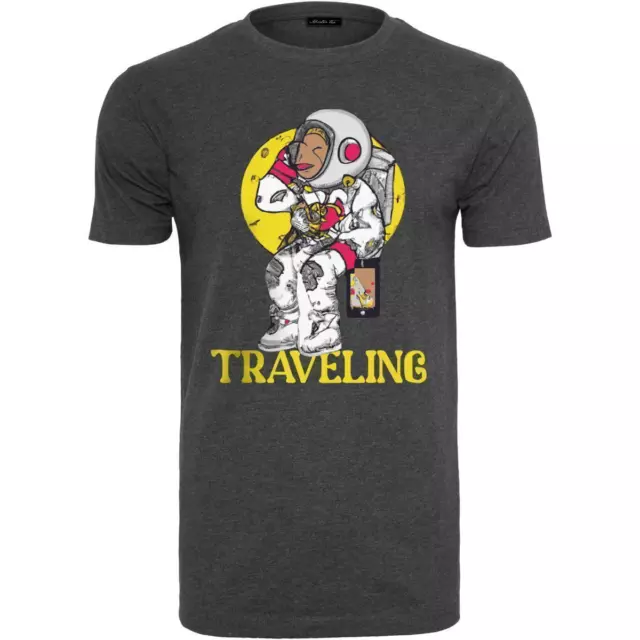 Mister Tee Traveling Tee Herren T-Shirt Reisen Astronaut Mond Baumwolle Jersey