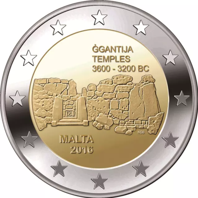 +  2 Euro Commemorative - Unc - Malte 2016 2