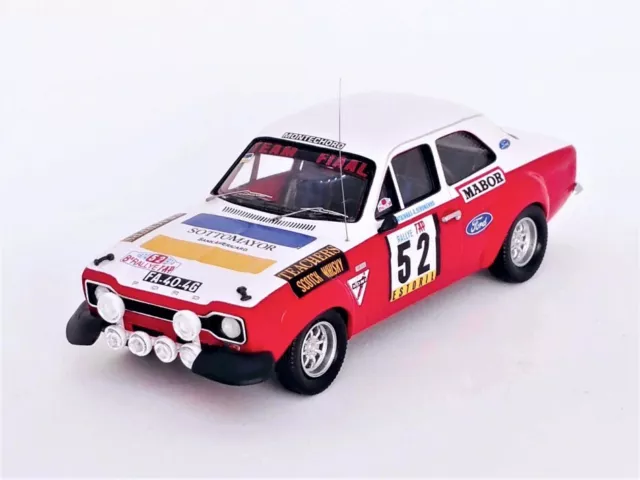 Model Car Rally Scale 1:43 Trofeu Ford Escort MK1 Tap Rallye vehicles