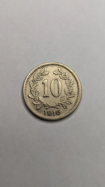 [Austria-Hungary] - 10 Heller (1916) High Grade Coin