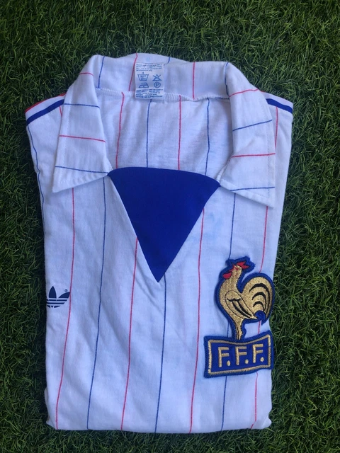 MAILLOT QUIPE DE FRANCE 1982 ADIDAS vintage FFF shirt Coupe du