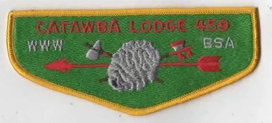 BSA Catawba Lodge 459 OA Flap Mecklenburg County Council YLW Bdr. [BS1199]