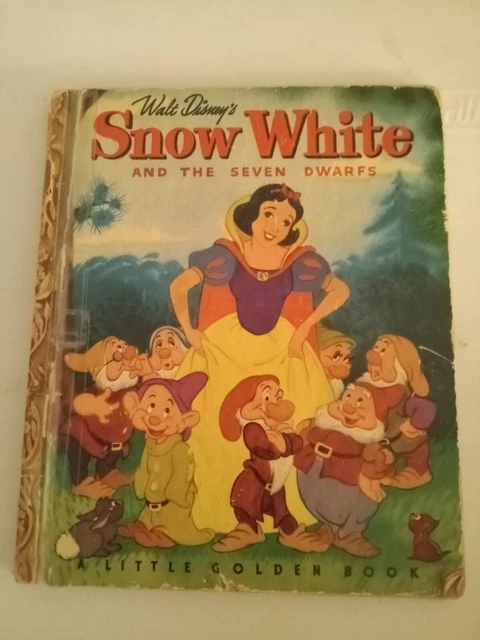 WALT DISNEY'S SNOW White and the Seven Dwarfs "A Little Golden Book ...