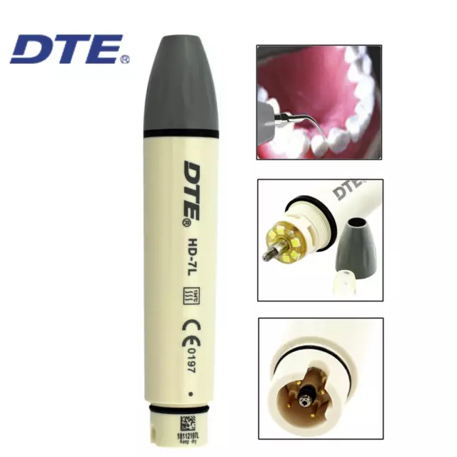 Woodpecker DTE Dental Ultrasonic Scaler Handpiece HD-7L LED Detachable SATELEC