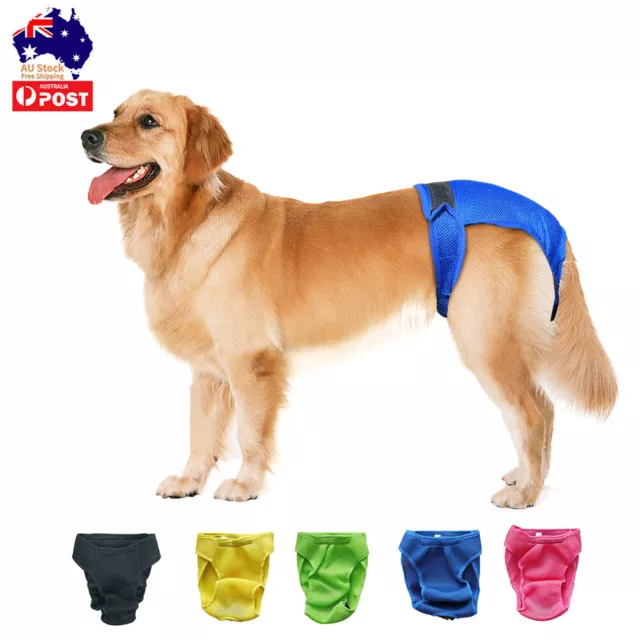 3pcs Dog Nappy Pants Washable Hygiene Diapers Reusable Sanitary Shorts Underwear