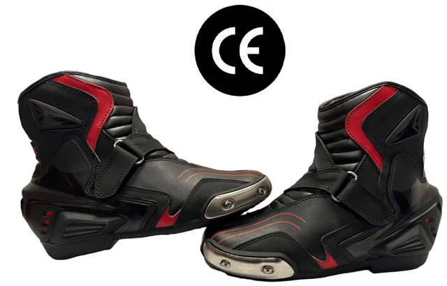 Scarpa Scarpetta Stivaletto Calzature Moto Scooter Città Sportive Pelle CE