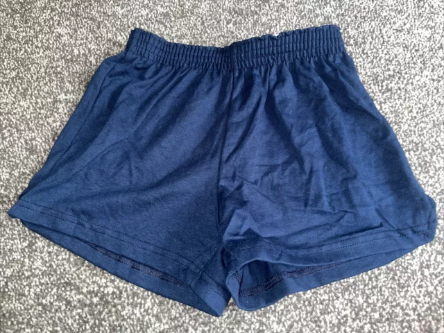 15 x pantaloncini da ballo da donna vintage cheerleading blu navy nuovi senza etichette taglia large