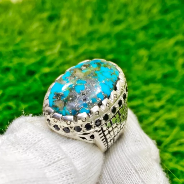 Amazon.com: Mens Round Rectangle Square Opal Turquoise Feroza Blue Stone  Carved Signet Punk Ring Stainless Steel Ring, Anillos De Hombre, Fashion  Statement Ring, Promise Ring, Womens Ring, Gothic Biker Ring (6): Clothing,