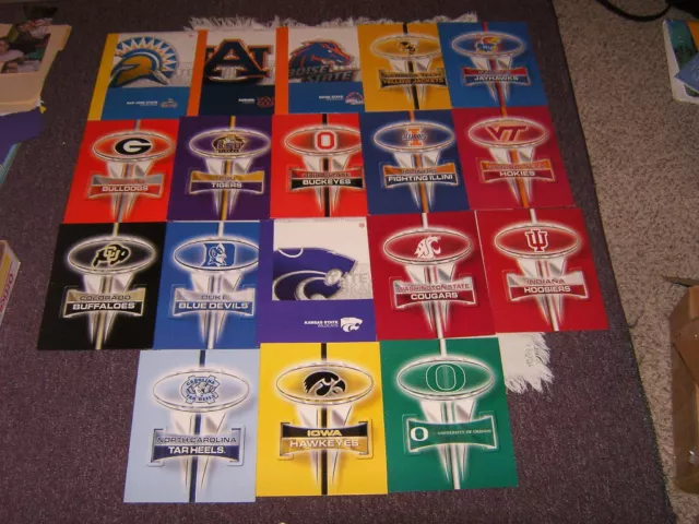 NCAA Various Teams PAC12 ACC SEC SCC Mountain West 2 School Binder Folders NEW