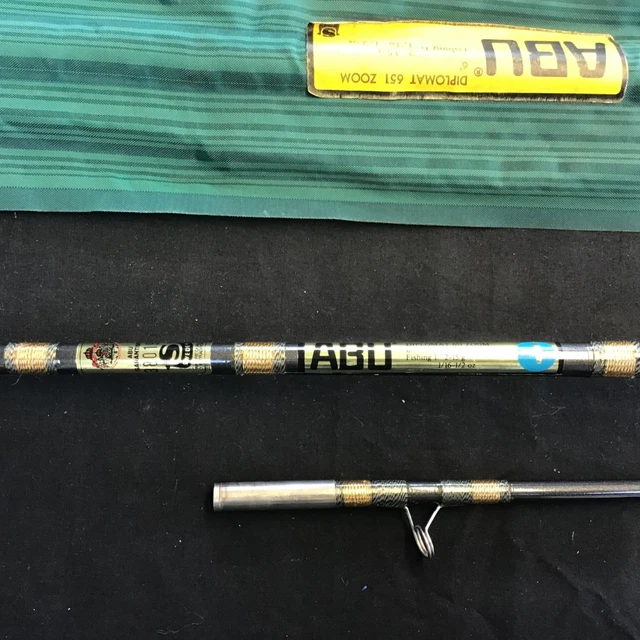 RARE VINTAGE ABU Svangsta Diplomat 651 Zoom 6ft spinning rod