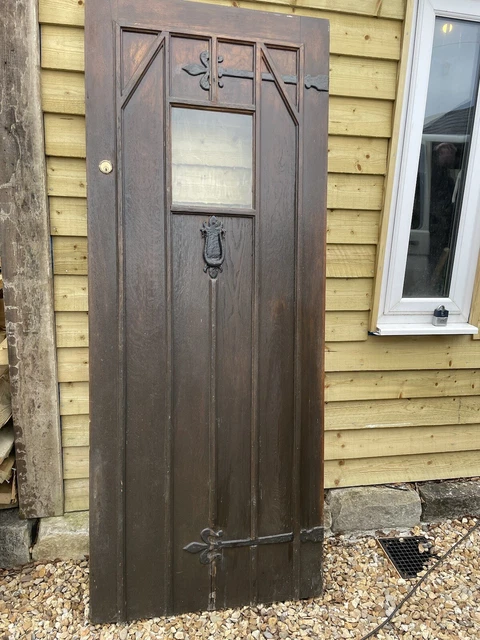 1930s FRONT DOOR = SOLID OAK