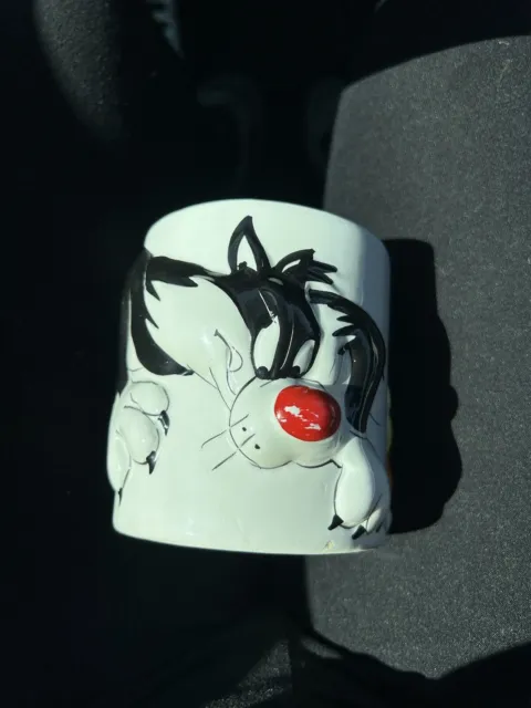 Vintage Warner Brothers Looney Tunes Sylvester Cat And Tweety Bird Mug