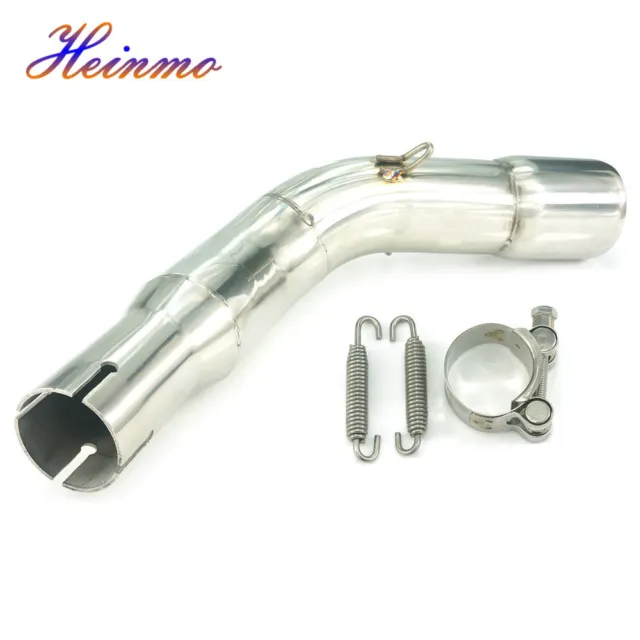 For VESPA GTS300 GTS 300 2013- 2022 Steel Exhaust Middle Muffler Link Pipe Tube 2