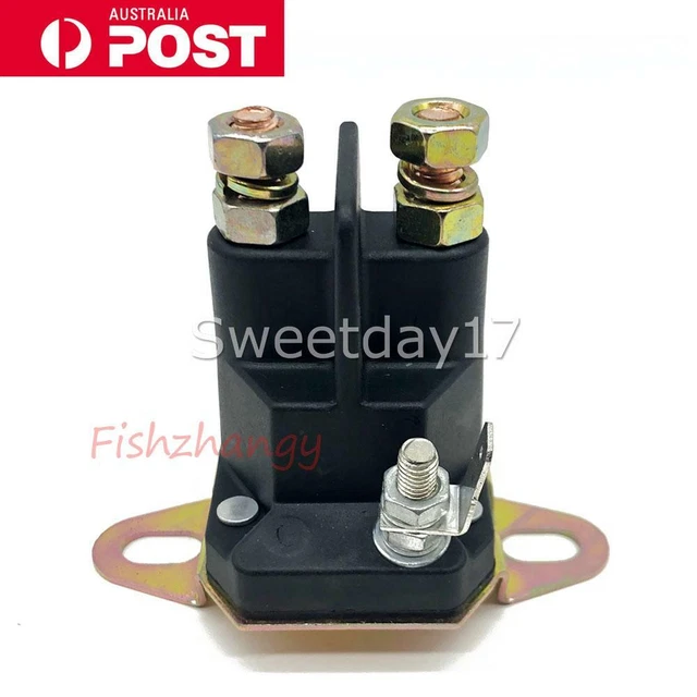 thumbnail image 2 of 12-Volt Starter Solenoid For Riding Lawn Mowers - 3 Post With 1/4-20 Studs - Stevens Lake Parts 2 of 3