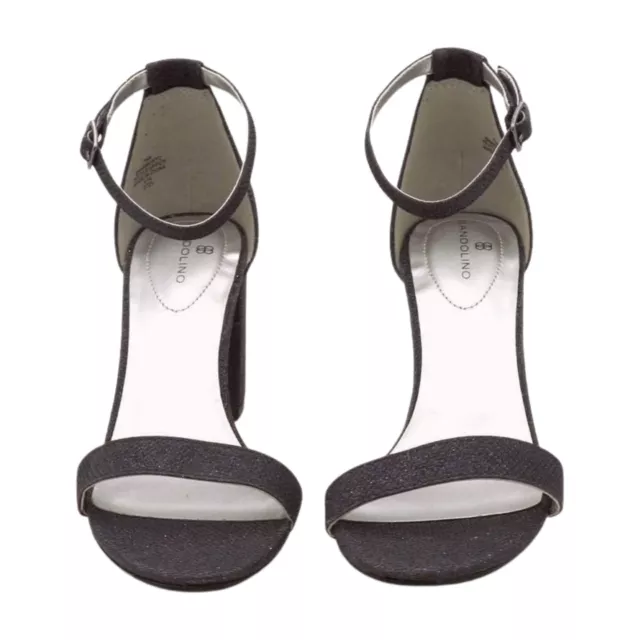 Bandolino Womens Armory Heeled Sandal, Navy 1, 7.5 3