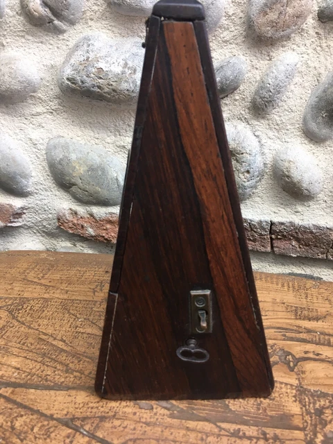 Maelzel Metronome 1880 Ancien Old   XIXe Bois Musique Instrument Marqueterie 3
