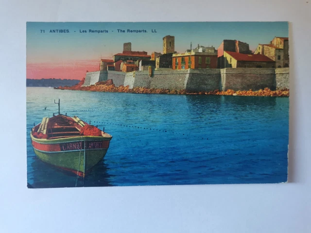 CPA Antibes 06 - Les Remparts - Carte Postale Ancienne Illustrateur - Bon état