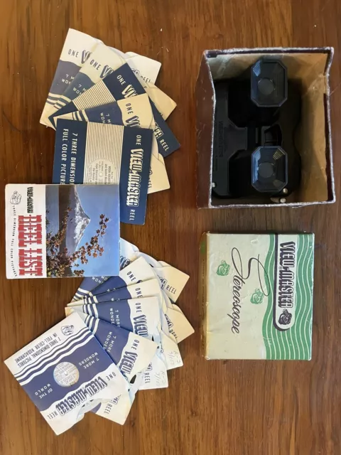 Sawyer’s View Master Stereoscope In Original Box With 11 Reels