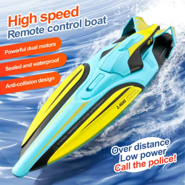 30km/h 2.4ghz 4 Channels Rc Speedboat High Speed Toys Automatic Sensor for Kids