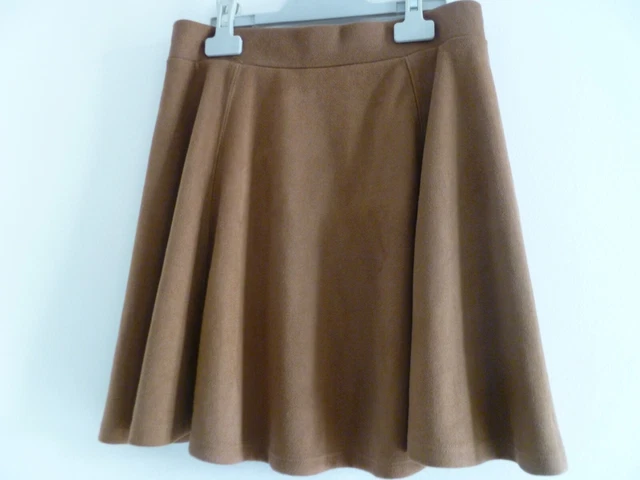 MINI JUPE MARRON imitation daim H M excellent etat T 36 EUR 15 00 PicClick FR