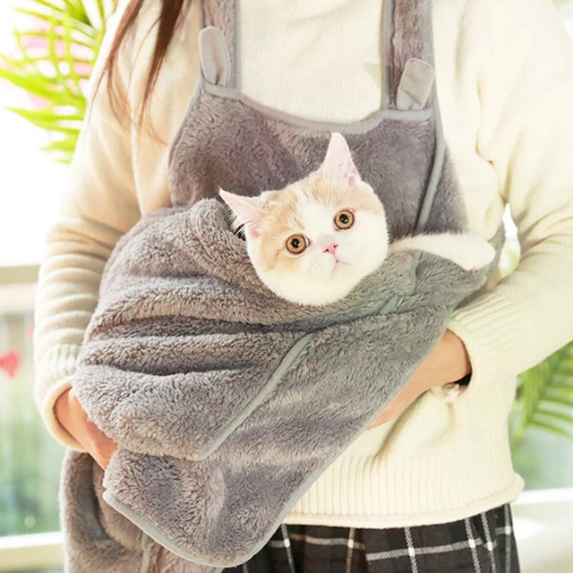 1 pieza Delantal Acogedor para Gatos Mascotas Exterior Coches Acogedor Saco de Dormir para Gatitos Mascotas Pequeñas