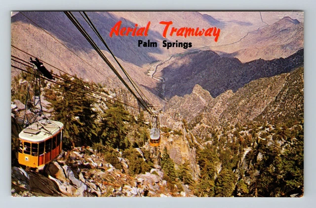 Palm Springs CA- California, Aerial Tramway. Scenic View, Vintage Postcard