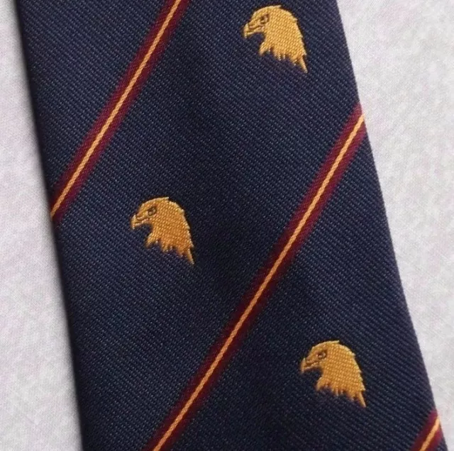 Tie Necktie Mens Vintage Crested Club Association Society BIRD