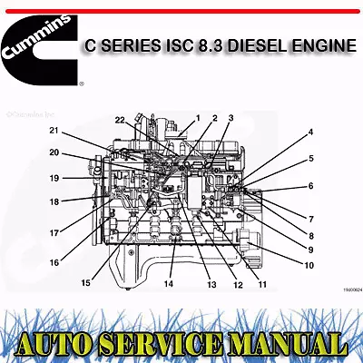 Cummins C Series Isc 8.3 Diesel Engine Workshop Service Repair Manual ~ Dvd