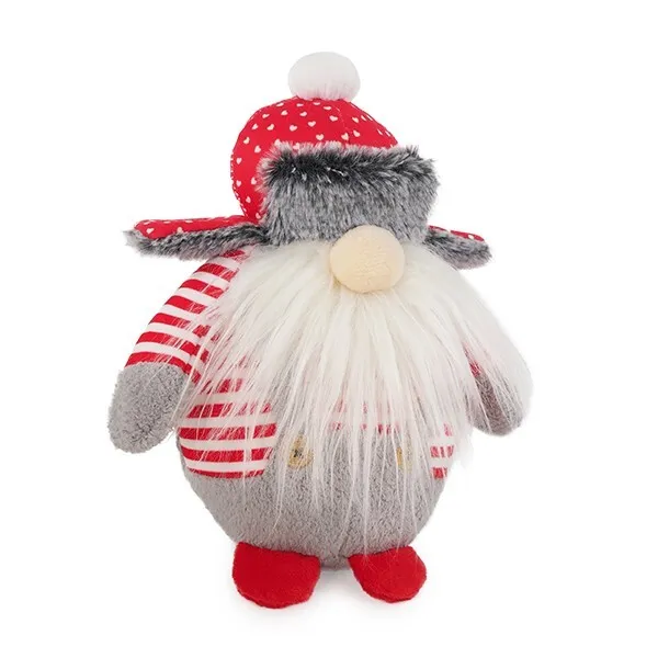 Cupid Comet Rosewood Plush Santa Gonk Cute Gonk Dogs, Squeaky Dog Toy, Red Xmas