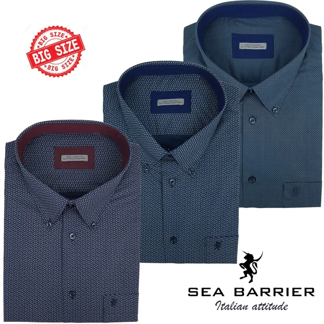 Camicia Taglie Forti Manica Corta In Cotone Fiorata North 564 Nera - Foto 3