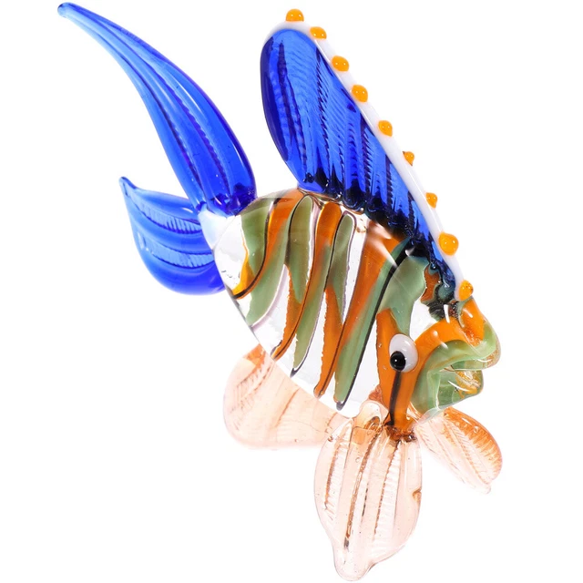 Décor De Figurine Poisson Figurines En Verre Soufflé Cristal Décorations