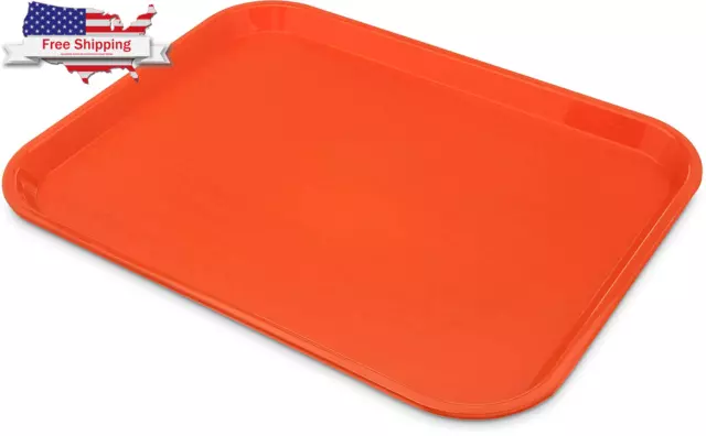 CFS CT141824 Café Standard Cafeteria / Fast Food Tray, 14" X 18", Orange (Pack o