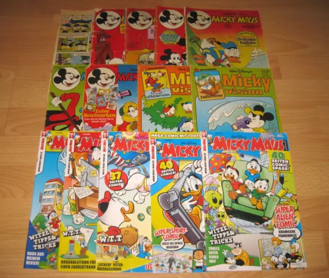 Micky Maus + Micky Vision + Magazin Comic Heft Sammlung Konvolut 1975-2022