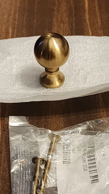 Top Knobs Cabinet Drawer Kara Knob 1 Inch Pull Honey Bronze #TK801HB Gold Brass