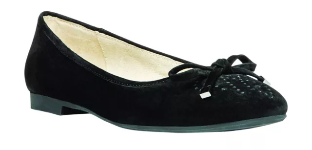 Propet Emma - Rejuve - Women's Rejuve Flats - Black Suede