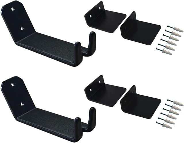 2 Pcs Bike Hanger Wall Mount Bicycle Rack Cycling Pedal Storage Stand for Garage
