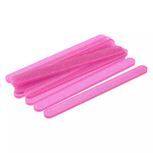 Acrylic Sticks PMMA 11.5 x 1 CM for DIY Crafts Party Gifts, Bright Pink 10pcs