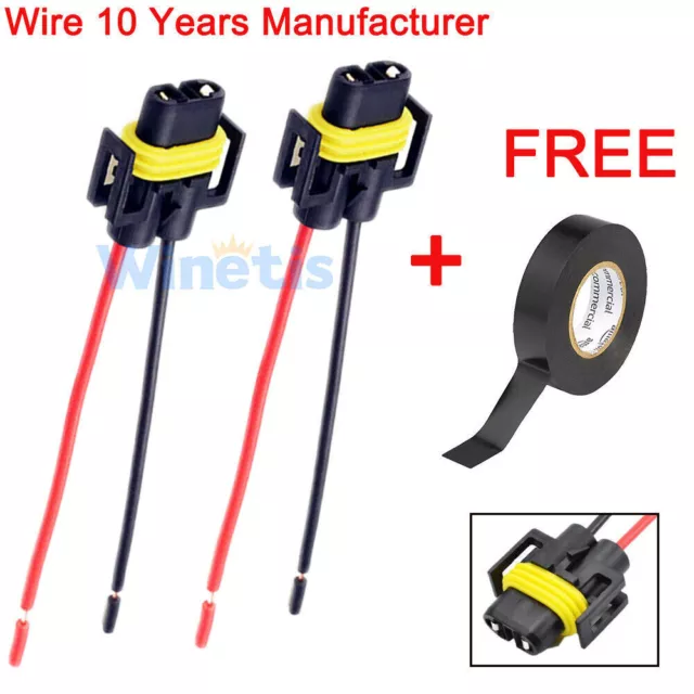 Winetis Wire Harness 9440 Pigtail Female 880 Fog Light Bulb Plug Adapter Socket
