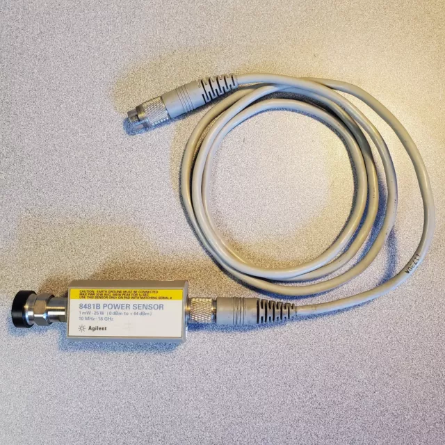 AGILENT 8481B POWER SENSOR with 11730A cable (1mW-25W, 0-44dBm, 10MHz-18GHz)