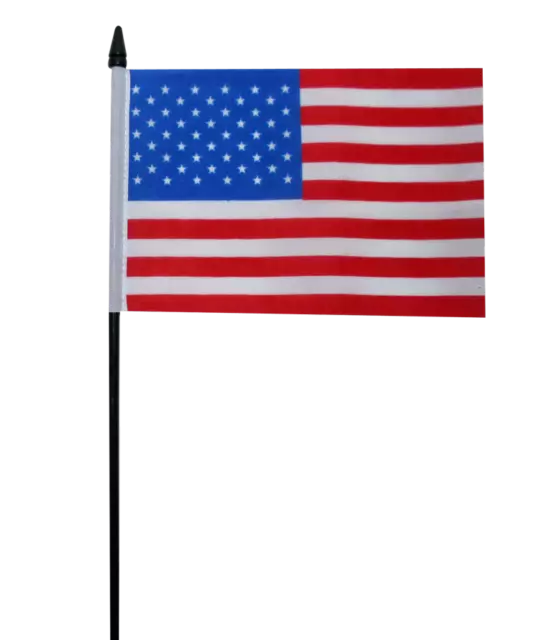 USA - United States Of America Hand Waving Flag 6" x 4"
