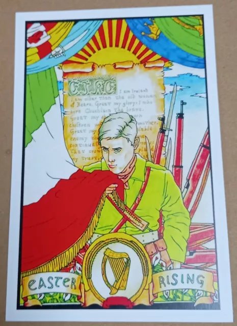 Irish Republican Postcard Easter Rising Dublin Connolly Pearse Sinn Fein 1916