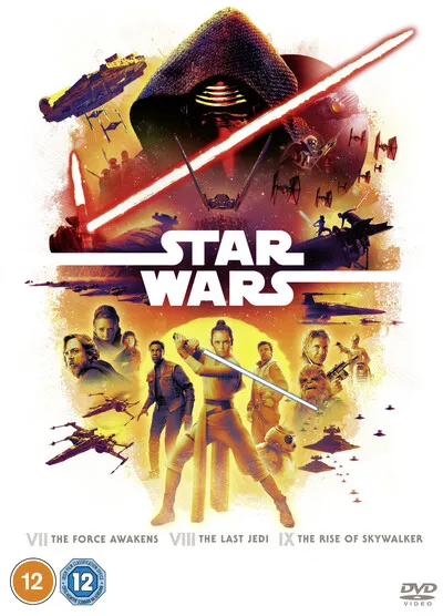 Star Wars Trilogy: Episodes VII, VIII and IX (DVD) Harrison Ford Mark Hamill