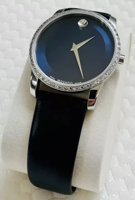 Orologio Svizzero RARO Movado Museum Defio Set Personalizzato Diamante Orologio da Uomo Orologio da Polso