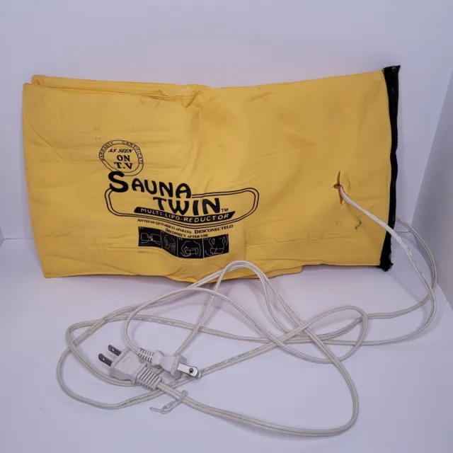 AS SEEN ON TV  Vintage SAUNA TWIN Belt Electric Weight Multi Lipo Reductor
