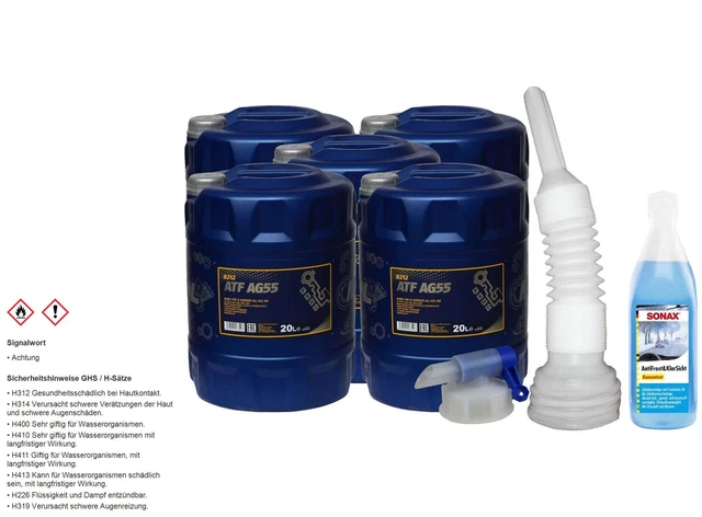100L mannol Huile Hydraulique Atf AG55 Fluid pour Boîte à Vitesse Automatique de