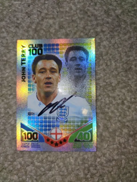 Signed John Terry England Match Attax Chelsea Aston Villa